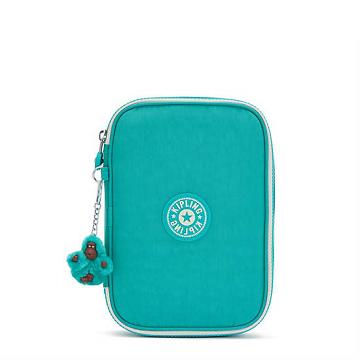 Kipling 100 Pens Classic Case Bags Turquoise Sea | CA 2031XY